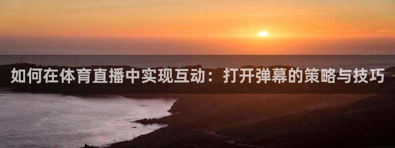 178体育直播免费观看：如何在体育直播中实现互动：打开弹幕的策略与技巧
